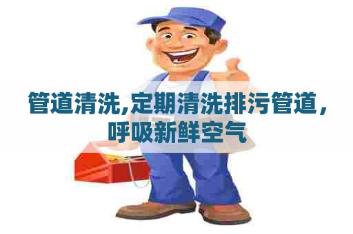 管道清洗,定期清洗排污管道，呼吸新鲜空气