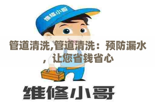 管道清洗,管道清洗：预防漏水，让您省钱省心