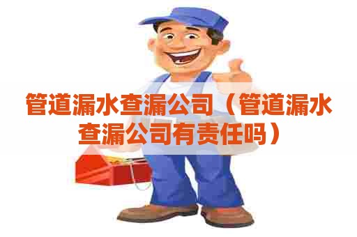 管道漏水查漏公司（管道漏水查漏公司有责任吗）