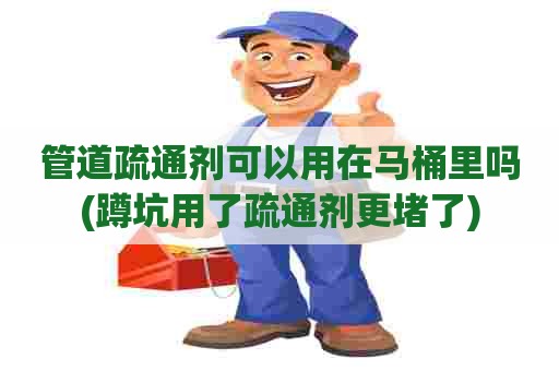 管道疏通剂可以用在马桶里吗(蹲坑用了疏通剂更堵了)