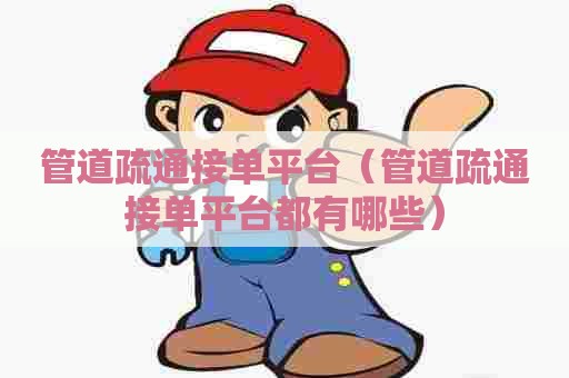 管道疏通接单平台（管道疏通接单平台都有哪些）