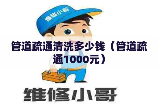 管道疏通清洗多少钱（管道疏通1000元）