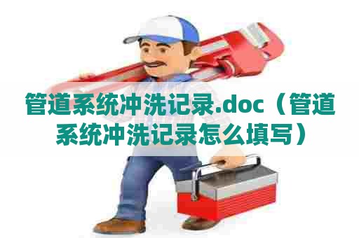 管道系统冲洗记录.doc（管道系统冲洗记录怎么填写）