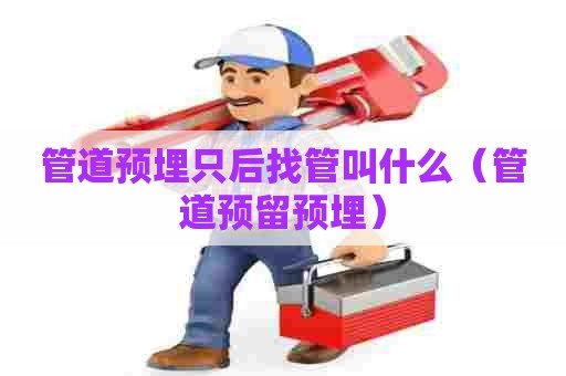 管道预埋只后找管叫什么（管道预留预埋）