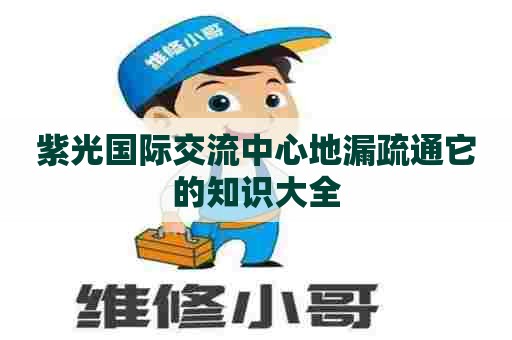 紫光国际交流中心地漏疏通它的知识大全