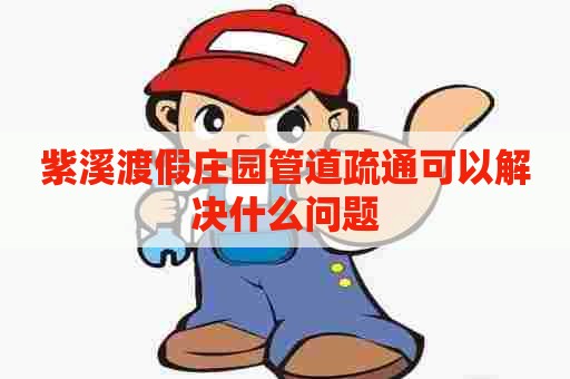 紫溪渡假庄园管道疏通可以解决什么问题 紫溪渡假庄园管道疏通可以解决什么问题