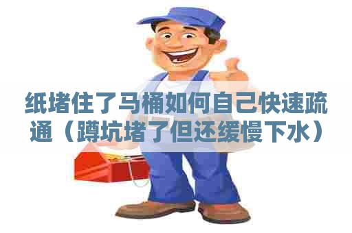 纸堵住了马桶如何自己快速疏通（蹲坑堵了但还缓慢下水）