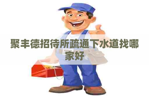 聚丰德招待所疏通下水道找哪家好