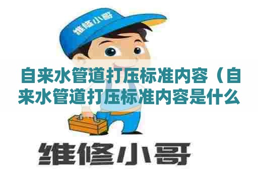 自来水管道打压标准内容（自来水管道打压标准内容是什么）