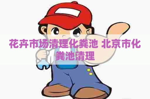 花卉市场清理化粪池 北京市化粪池清理