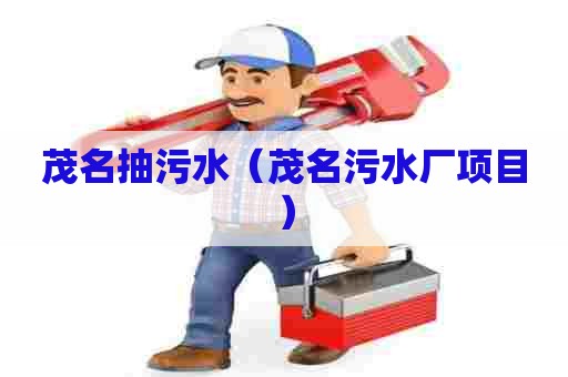 茂名抽污水（茂名污水厂项目）