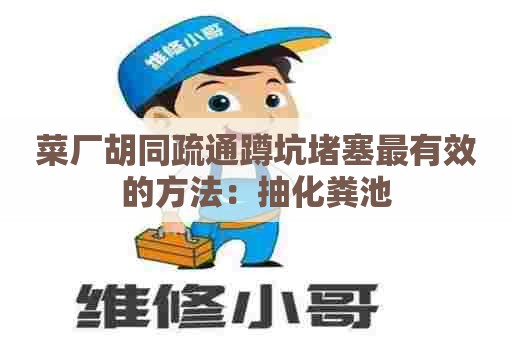 菜厂胡同疏通蹲坑堵塞最有效的方法：抽化粪池