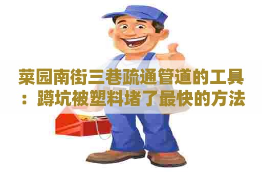 菜园南街三巷疏通管道的工具：蹲坑被塑料堵了最快的方法