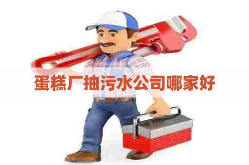 蛋糕厂抽污水公司哪家好