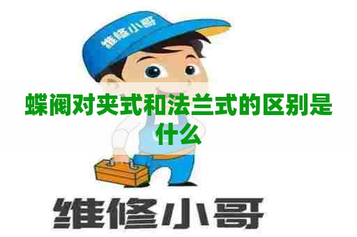 蝶阀对夹式和法兰式的区别是什么
