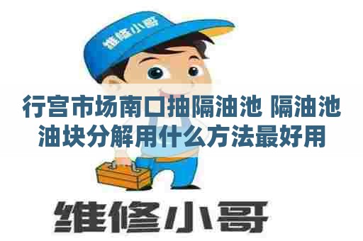 行宫市场南口抽隔油池 隔油池油块分解用什么方法最好用