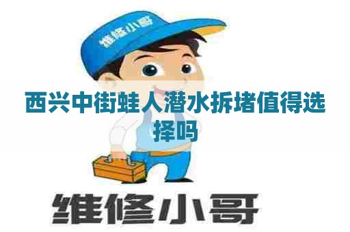 西兴中街蛙人潜水拆堵值得选择吗