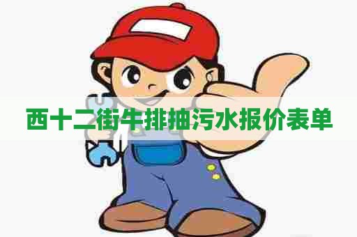 西十二街牛排抽污水报价表单