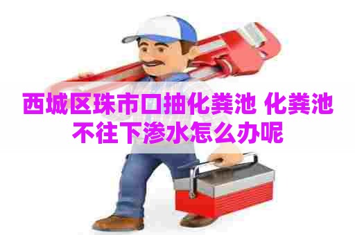 西城区珠市口抽化粪池 化粪池不往下渗水怎么办呢