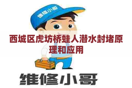 西城区虎坊桥蛙人潜水封堵原理和应用