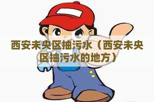 西安未央区抽污水（西安未央区抽污水的地方）