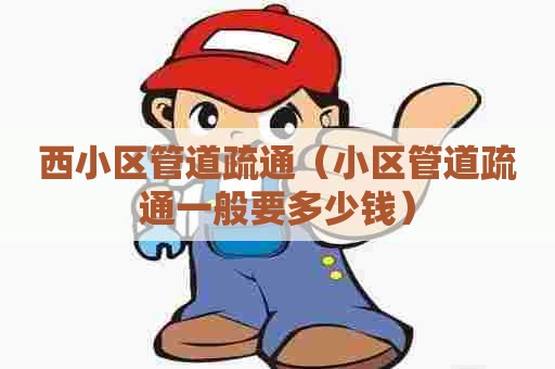 西小区管道疏通（小区管道疏通一般要多少钱）