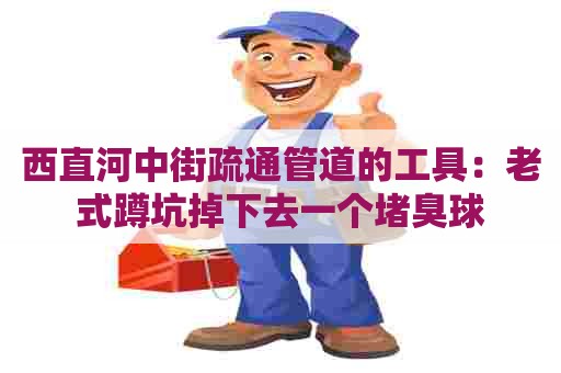 西直河中街疏通管道的工具：老式蹲坑掉下去一个堵臭球