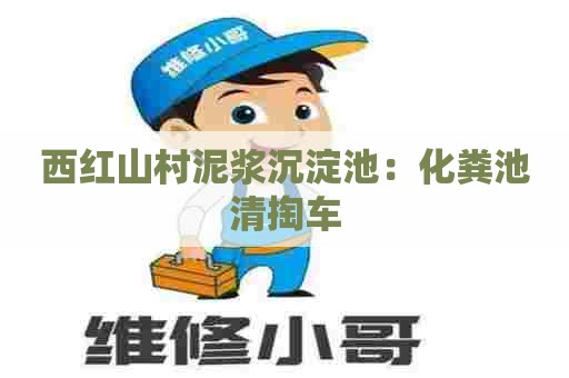 西红山村泥浆沉淀池：化粪池清掏车