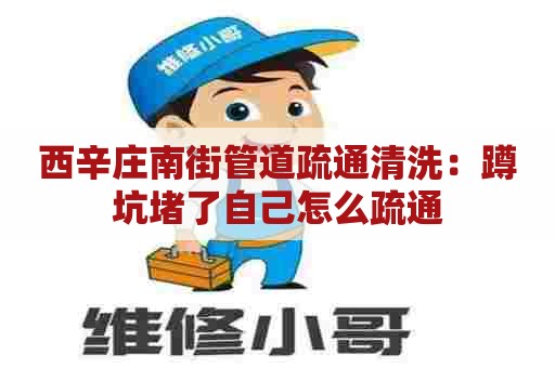 西辛庄南街管道疏通清洗：蹲坑堵了自己怎么疏通