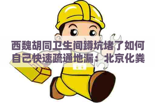 西魏胡同卫生间蹲坑堵了如何自己快速疏通地漏：北京化粪池清掏资质