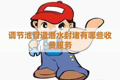 调节池管道潜水封堵有哪些收费服务