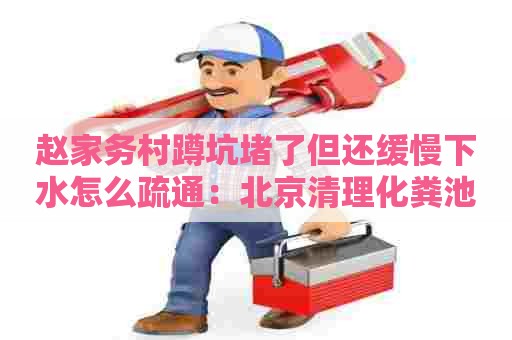 赵家务村蹲坑堵了但还缓慢下水怎么疏通：北京清理化粪池多少钱电话