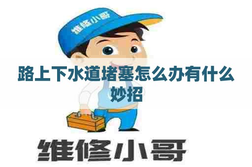 路上下水道堵塞怎么办有什么妙招