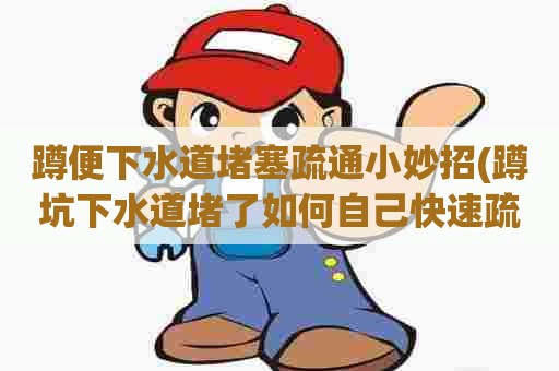 蹲便下水道堵塞疏通小妙招(蹲坑下水道堵了如何自己快速疏通)