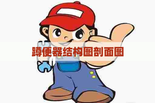 蹲便器结构图剖面图