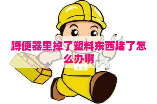 蹲便器里掉了塑料东西堵了怎么办啊 蹲便器里掉了塑料东西堵了怎么办啊