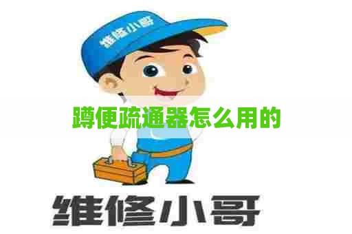 蹲便疏通器怎么用的