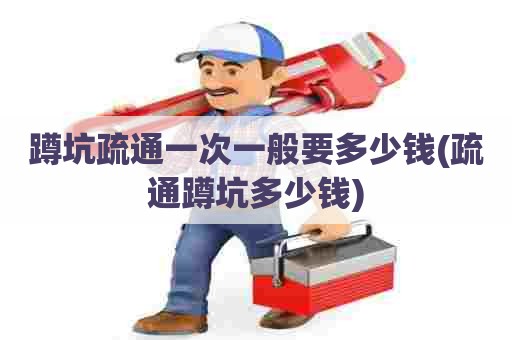 蹲坑疏通一次一般要多少钱(疏通蹲坑多少钱) 蹲坑疏通一次一般要多少钱(疏通蹲坑多少钱)