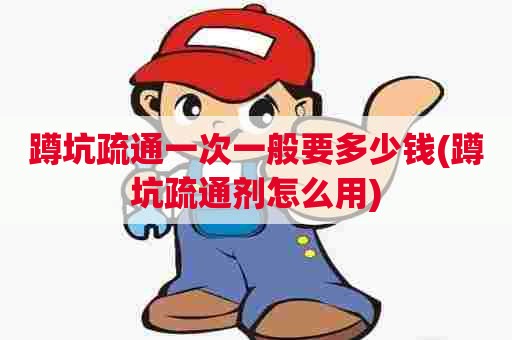 蹲坑疏通一次一般要多少钱(蹲坑疏通剂怎么用)