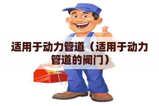 适用于动力管道（适用于动力管道的阀门）