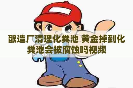 酿造厂清理化粪池 黄金掉到化粪池会被腐蚀吗视频