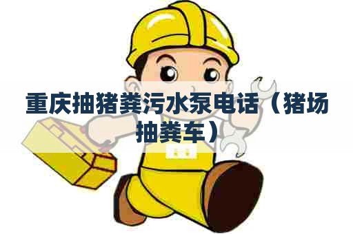 重庆抽猪粪污水泵电话（猪场抽粪车）
