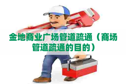 金地商业广场管道疏通（商场管道疏通的目的）