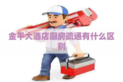 金平大酒店厨房疏通有什么区别