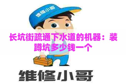 长坑街疏通下水道的机器：装蹲坑多少钱一个