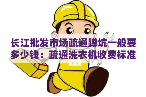 长江批发市场疏通蹲坑一般要多少钱：疏通洗衣机收费标准