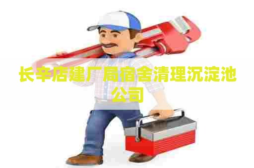 长辛店建厂局宿舍清理沉淀池公司