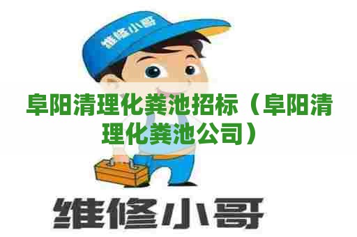 阜阳清理化粪池招标（阜阳清理化粪池公司）