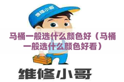 马桶一般选什么颜色好（马桶一般选什么颜色好看）