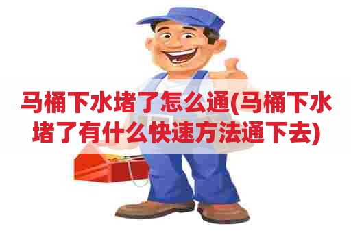 马桶下水堵了怎么通(马桶下水堵了有什么快速方法通下去)